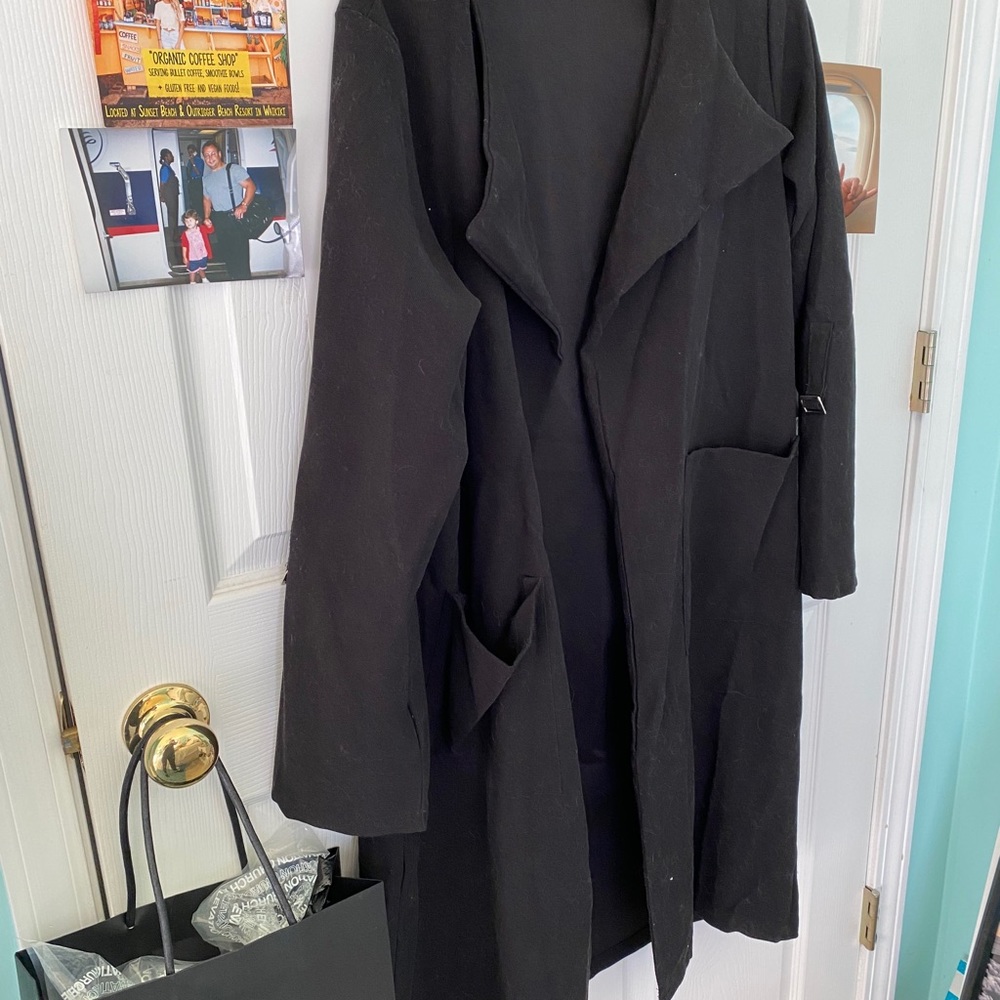 Black trench coat